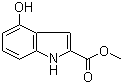 结构式 CAS# 27748-08-9, 4-羟基-1H-吲哚-2-甲酸甲酯