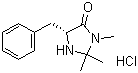 结构式 CAS# 278173-23-2, (5S)-(-)-2,2,3-三甲基-5-苄基-4-咪唑啉酮单盐酸盐