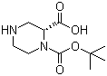 structure of CAS# 278788-60-6, (R)-4-Boc-Piperazine-3-carboxylic acid;(R)-Piperazine-1,2-dicarboxylic acid 1-tert-butyl ester