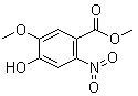 结构式 CAS# 27883-60-9, 4-羟基-5-甲氧基-2-硝基苯甲酸甲酯