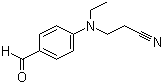 structure of CAS# 27914-15-4, 4-(N-Ethyl-2-cyanoethylamino)benzaldehyde