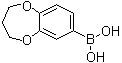 structure of CAS# 279261-89-1, (3,4-Dihydro-2H-benzo[b][1,4]dioxepin-7-yl)boronic acid;(3,4-Dihydro-2H-1,5-benzodioxepin-7-yl)boronic acid