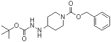 结构式 CAS# 280111-50-4, 4-[2-(叔丁氧羰基)肼基]哌啶-1-羧酸苄酯