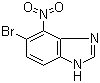 结构式 CAS# 281190-51-0, 5-溴-4-硝基-1H-苯并咪唑