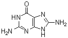结构式 CAS# 28128-41-8, 8-氨基鸟嘌呤