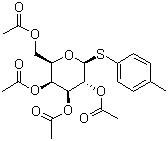 structure of CAS# 28244-94-2, 4-Methylphenyl 2,3,4,6-tetra-O-acetyl-beta-D-thioglucopyranoside