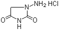 结构式 CAS# 2827-56-7, 1-氨基海因盐酸盐