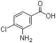 structure of CAS# 2840-28-0, 3-Amino-4-chlorobenzoic acid;4-Chloro-3-aminobenzoic acid