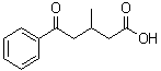 structure of CAS# 2840-61-1, 4-Benzoyl-3-methylbutyric acid;beta-Methyl-delta-oxobenzenepentanoic acid