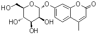 7-(alpha-D-Mannopyranosyloxy)-4-methyl-2H-1-benzopyran-2-one molecular structure (CAS 28541-83-5)