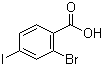 2-Bromo-4-iodobenzoic acid molecular structure (CAS 28547-29-7)