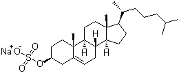 Cholesteryl sodium sulfate molecular structure (CAS 2864-50-8)