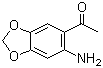 structure of CAS# 28657-75-2, 6'-Amino-3',4'-methylenedioxyacetophenone;2'-Amino-4',5'-methylenedioxyacetophenone
