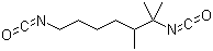 structure of CAS# 28679-16-5, Trimethyl-1,6-hexamethylene diisocyanate;Trimethylhexamethylene diisocyanate; Trimethylhexamethylene isocyanate