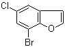 结构式 CAS# 286836-07-5, 7-溴-5-氯苯并呋喃