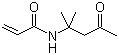 结构式 CAS# 2873-97-4, 双丙酮丙烯酰胺; N-(1,1-二甲基-3-氧代丁基)丙烯酰胺