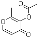 Maltol acetate molecular structure (CAS 28787-36-2)