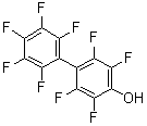 structure of CAS# 2894-87-3, Nonafluoro-4-hydroxybiphenyl;2,3,5,6-Tetrafluoro-4-(perfluorophenyl)phenol; 4-Hydroxynonafluorobiphenyl