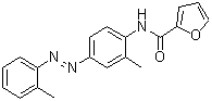 structure of CAS# 289494-16-2, N-[2-Methyl-4-[(2-methylphenyl)azo]phenyl]-2-furancarboxamide