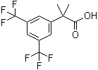 结构式 CAS# 289686-70-0, 2-(3,5-二(三氟甲基)苯基)-2-甲基丙酸