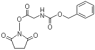 N-[(苯基甲氧基)羰基]甘氨酸 2,5-二氧代-1-吡咯烷基酯分子结构 (CAS 2899-60-7)