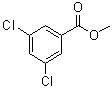 structure of CAS# 2905-67-1, 3,5-Dichlorobenzoic acid methyl ester;Methyl 3,5-dichlorobenzoate