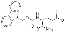 结构式 CAS# 292150-20-0, (4R)-5-氨基-4-[[芴甲氧羰基]氨基]-5-氧代戊酸