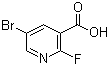 结构式 CAS# 29241-66-5, 2-氟-5-溴烟酸