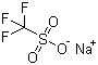structure of CAS# 2926-30-9, Sodium trifluoromethanesulfonate;Sodium triflate; Trifluoromethanesulfonic acid sodium salt