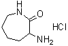 alpha-Aminocaprolactam monohydrochloride molecular structure (CAS 29426-64-0)