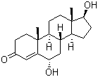 6alpha-羟基睾酮分子结构 (CAS 2944-87-8)