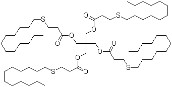 结构式 CAS# 29598-76-3, 抗氧化剂 TH-412S; 季戊四醇四(3-月桂基硫代丙酸酯)