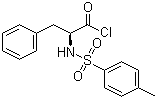 structure of CAS# 29739-88-6, N-(p-Tosyl)-L-phenylalaninyl chloride;(S)-(+)-(p-Tolylsulfonylamino)hydrocinnamoyl chloride