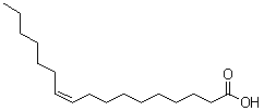 structure of CAS# 29743-97-3, cis-10-Heptadecenoic acid;(Z)-10-Heptadecenoic acid