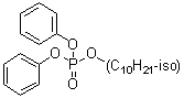 structure of CAS# 29761-21-5, Isodecyl diphenyl phosphate;Diacizer D 148; Diphenyl isodecyl phosphate; Isodecyl diphenyl phosphate; Phosflex 390; Santicizer 2148; Santicizer C 148