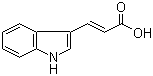 结构式 CAS# 29953-71-7, (E)-3-吲哚丙烯酸