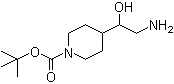 结构式 CAS# 301221-57-8, 4-(2-氨基-1-羟基乙基)-1-哌啶甲酸叔丁酯