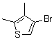 structure of CAS# 30153-46-9, 4-Bromo-2,3-dimethylthiophene
