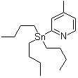 4-Methyl-2-(tributylstannyl)pyridine molecular structure (CAS 301652-23-3)