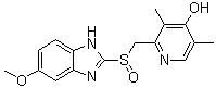 2-[[(6-Methoxy-1H-benzimidazol-2-yl)sulfinyl]methyl]-3,5-dimethyl-4-pyridinol molecular structure (CAS 301669-82-9)