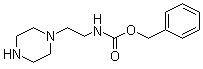 structure of CAS# 302557-33-1, [2-(1-Piperazinyl)ethyl]-carbamic acid phenylmethyl ester