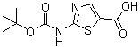 structure of CAS# 302964-02-9, 2-(tert-Butoxycarbonylamino)thiazole-5-carboxylic acid;2-[(2-methylpropan-2-yl)oxycarbonylamino]-1,3-thiazole-5-carboxylic acid