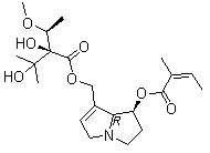 structure of CAS# 303-34-4, (-)-Lasiocarpine
