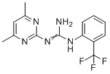结构式 CAS# 303094-67-9, 1-(4,6-二甲基嘧啶-2-基)-3-[2-(三氟甲基)苯基]胍