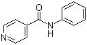 结构式 CAS# 3034-31-9, N-苯基-4-吡啶甲酰胺