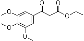 结构式 CAS# 3044-56-2, 3,4,5-三甲氧基-beta-氧代-苯丙酸乙酯
