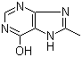 structure of CAS# 30467-02-8, 8-Methyl-7H-purin-6-ol