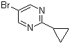 5-Bromo-2-cyclopropylpyrimidine molecular structure (CAS 304902-96-3)