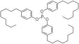 三(4-壬基酚)亚磷酸酯分子结构 (CAS 3050-88-2)