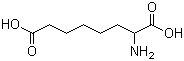结构式 CAS# 3054-07-7, DL-alpha-氨基辛二酸